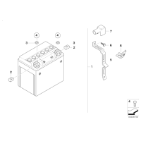 61217728248 Kabłąk mocujący akumulator - 61217728248 - Części oryginalne BMW Łódź | Sklep internetowy BMW
