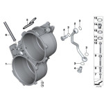 Rurka dopływowa alternatora BMW E65 E66 735i 745i 760i - 12311439988
