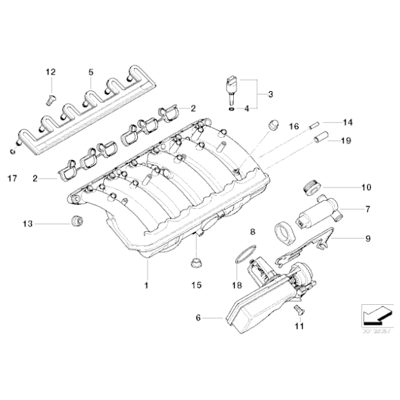 11611440049 Zespół regulacyjny BMW E39 E46 E38 320 323 325 328 520 523 525 528 728 M52 - 11611440049 - Części oryginalne BMW Łódź | Sklep internetowy BMW