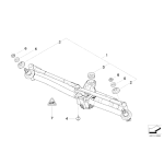 Podkładka tłumiąca drgań wycieraczki szyby BMW E46 E83 X3 - 61613428078
