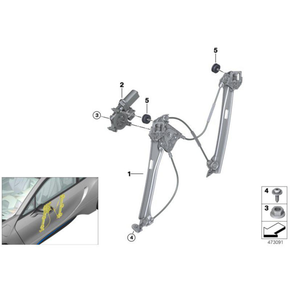Końcówka gumowa BMW K09 K14 K16 K17 259E 259R 259D 259T 47E1 47E2 59C1 59C3 - 46631451277