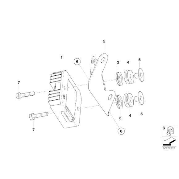 Końcówka gumowa BMW K09 K14 K16 K17 259E 259R 259D 259T 47E1 47E2 59C1 59C3 - 46631451277