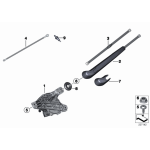 Ramię wycieraczki tył BMW F25 X3 18d 18i 20dX 20iX 20i 28iX 28i 30dX 35dX 35Ix - 61627213242