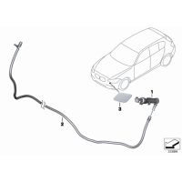 61677275657 Dysza spryskiwacza reflektora lewa BMW F20 F21 F22 F30 F31 F32 F34 F36 F80 F82 F83 - 61677275657 - Części oryginalne BMW Łódź | Sklep internetowy BMW