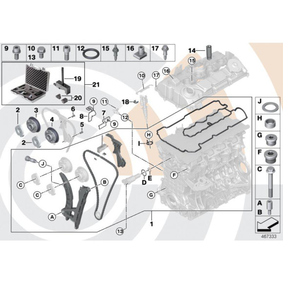 13627545338 Śruba BMW E31 E36 E34 E38 E39 E46 E53 E60 E63 E65 E70 E81 E83 E90 - 13627545338 - Części oryginalne BMW Łódź | Sklep internetowy BMW