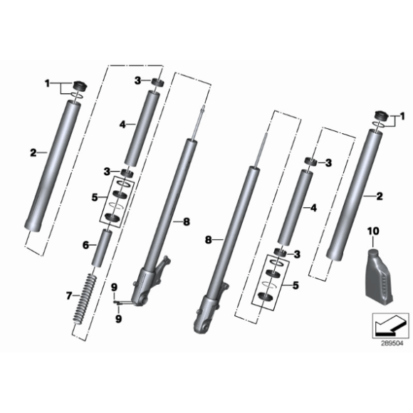 Tuleja ślizgowa pierścień BMW K17 K18 K19 R100 R80 C600 C650 - 31421458222