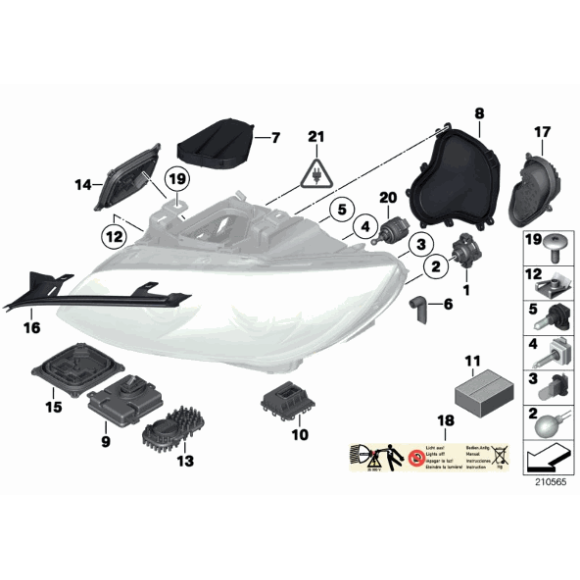 Kierunkowskaz LED prawy BMW E92N E93N 328i 328xi 335i 335xi 335is - 63117263096