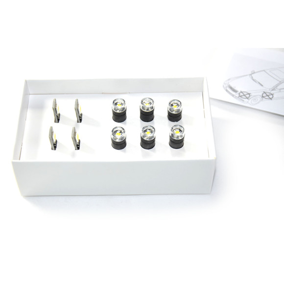 Pakiet oświetlenia wnętrza LED BMW E36 E38 E39 E46 E60 X5 E63 E65 E87 E90 F10 F01 F25 F36 - 63122212788