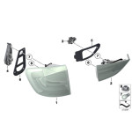 Panel żarówek tył lewy zewnętrzny BMW E84 X1 16 18 20 23 25 28 35 - 63212993579