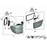 63217262576 Uchwyt żarówki lampy tył klapy prawy BMW E70 E70N M 30dX 35dX 35iX 40dX 40iX 50iX M50dX - 63217262576 - Części oryginalne BMW Łódź | Sklep internetowy BMW