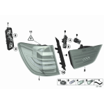 63217263603 Osłona lampy tył lewa BMW F25 X3 18d 18i 20i 20d 28i 30i 35d 35i - 63217263603 - Części oryginalne BMW Łódź | Sklep internetowy BMW