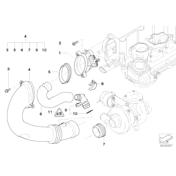 Przepływomierz BMW E46 E60 E90 X5 E87 318d 320d 330d 520d 525d 530d 730d118d 120d - 13627788744
