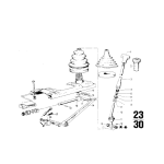 Gniazdo kuliste górne BMW E12 E21 E23 E24 E26 M1 E28 E3 E30 E9 NK - 23411466110