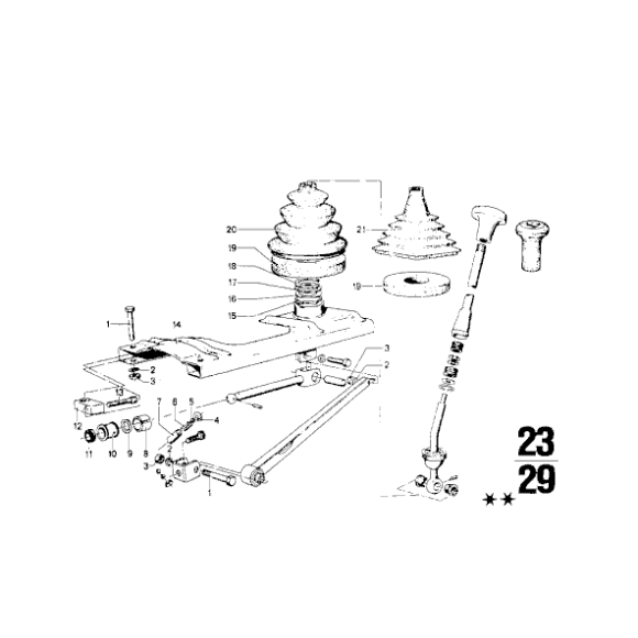 Pierścień zabezpieczający wybieraka BMW E12 E21 E23 E24 E26 E28 E3 E30 E9 NK - 23411466112