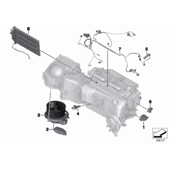 Czujnik temperatury BMW F20 F21 F22 F23 F30 F31 F32 F33 F34 F36 F80 F82 F83 G01 G02 G20 G21 - 64119238085