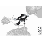 Przewód dopływ silnika nagrzewnica BMW R55 R56 R57 R58 R59 R60 R61 Cooper - 64217606001