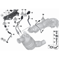 Sonda lambda BMW 380mm E60 E65 X3 X5 E90 F20 F10 - 13627791600