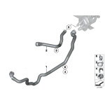 Przewód ukł. chłodzenia BMW E84 E90N E91N E92 E82 E88 123d M 118d 120d 316d 318d 320d 325d 330d 335d - 64219222700