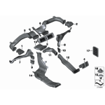 Odpowietrznik tylny BMW F20 F21 F22 F23 F39 X2 F40 F45 F46 F48 X1 MINI F54 F60 G29 I01N - 64229201647