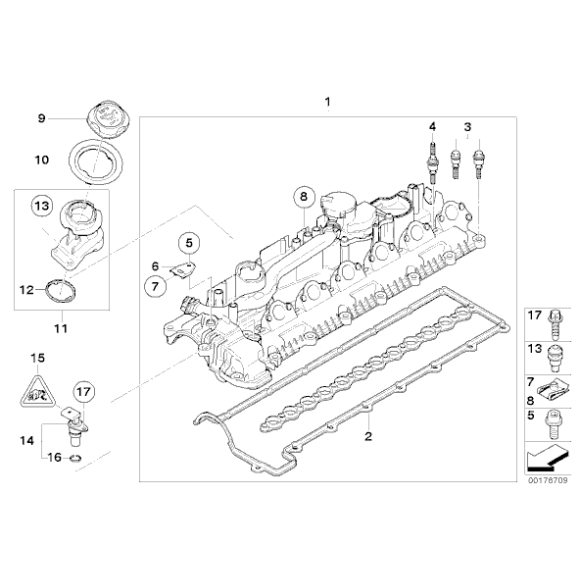 13627792256 Czujnik impulsów wałka rozrządu E60 E65 E90 X6 - 13627792256 - Części oryginalne BMW Łódź | Sklep internetowy BMW