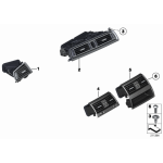 64229209136 Kratka wlotu świeżego powietrza środkowa BMW F10 F11 518 520 525 528 530 535 550 M5 - 64229209136 - Części oryginalne BMW Łódź | Sklep internetowy BMW