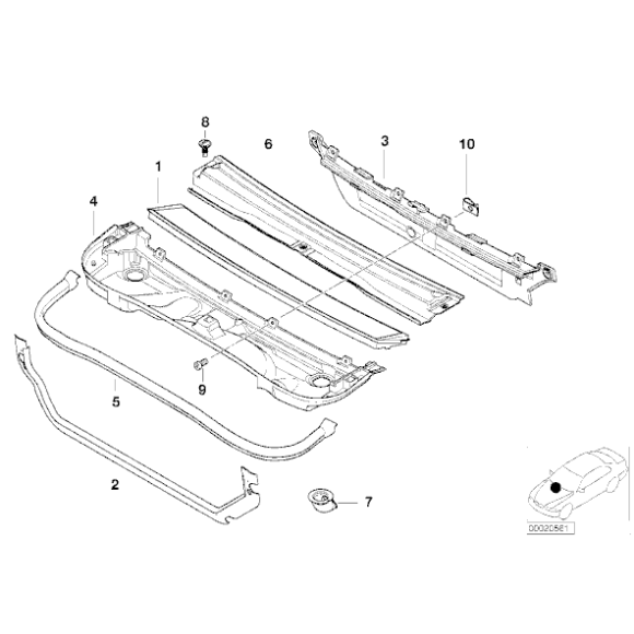 Microfiltr E46 X3 E83 - Oryginał BMW - 64319257504