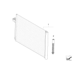 64509239992 Skraplacz klimatyzacji BMW E70 E71 X5 X6 F15 F16 30dX 25d 3,0sd 3,0si 4,8i M50dX 40dX 40iX 35iX - 64509239992 - Części oryginalne BMW Łódź | Sklep internetowy BMW