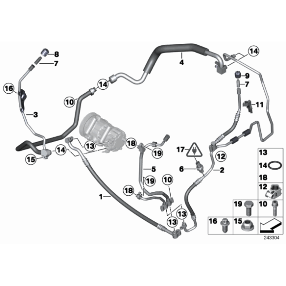 64539230693 Przewód ciśnieniowy skraplacz-parownik MINI R55 R56 R57 R58 R59 - 64539230693 - Części oryginalne BMW Łódź | Sklep internetowy BMW