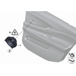 Głośnik średniotonowy stereo przód BMW F10 F11 520 523 525 528 530 535 550 M5 - 65139169692