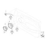 Głośnik tonów wysokich Harman Kardon MINI R55 R56 R57 R58 R59 - 65139204492