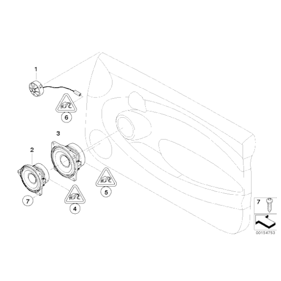 Głośnik tonów wysokich Harman Kardon MINI R55 R56 R57 R58 R59 - 65139204492
