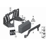 Uchwyt  wzmacniacza systemu Top-Hifi BMW F10 F11 520 523 525 528 530 535 550 M5 - 65159174270