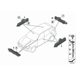 Antena wewnętrzna Systemu dostępu komfort. BMW F01 F02 F06 F07 F10 F11 F12 F13 F15 F20 F30 F25 F26 F32 F34 F45 MINI - 6520922083