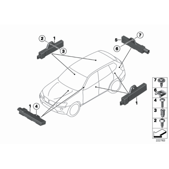 Antena wewnętrzna Systemu dostępu komfort. BMW F01 F02 F06 F07 F10 F11 F12 F13 F15 F20 F30 F25 F26 F32 F34 F45 MINI - 6520922083