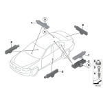 Antena wewnętrzna Systemu dostępu komfort. BMW F01 F02 F06 F07 F10 F11 F12 F13 F15 F20 F30 F25 F26 F32 F34 F45 MINI - 6520922083