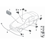 Czujnik poduszki powietrznej airbag przód BMW F01N F06 F07 F10 F11 F12 F13 F25 F26 F10N - 65779224176
