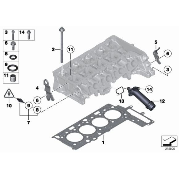 13627797957 Czujnik temperatury płynu chłodzącego BMW E87 E81 E90 E91 E60 F30 F01 F10 F07 X3 X5 - 13627797957 - Części oryginalne BMW Łódź | Sklep internetowy BMW