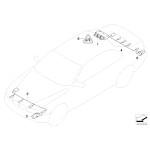 Czujnik PDC przód kolor carbon-schwarz BMW E39 E60 E60N E1 E63 E64 Z4 520 523 525 530 535 540 550 630 640 650 M6  - 66207964088