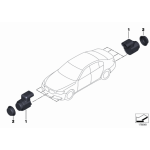 Czujnik parkowania Sparkling Graphit BMW E81 E87 E90 E91 E92 E93 E88 E82 - 66216955997