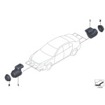 Czujnik parkowania Sparkling Graphit BMW E81 E87 E90 E91 E92 E93 E88 E82 - 66216955997