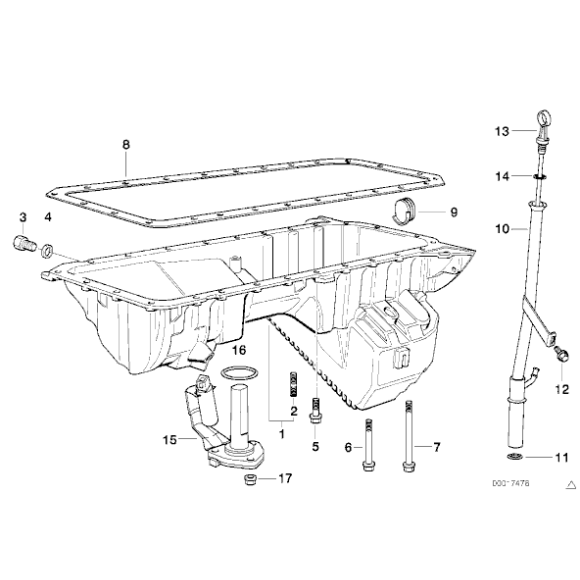 07119900547 Śruba miski olejowej BMW E36 E38 E39 Z3 320i 323i 328i 728i 520i 523i 528i M52 - 07119900547 - Części oryginalne BMW Łódź | Sklep internetowy BMW