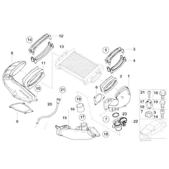 Uszczelka MINI R52 R53 Cooper S - 17511520044