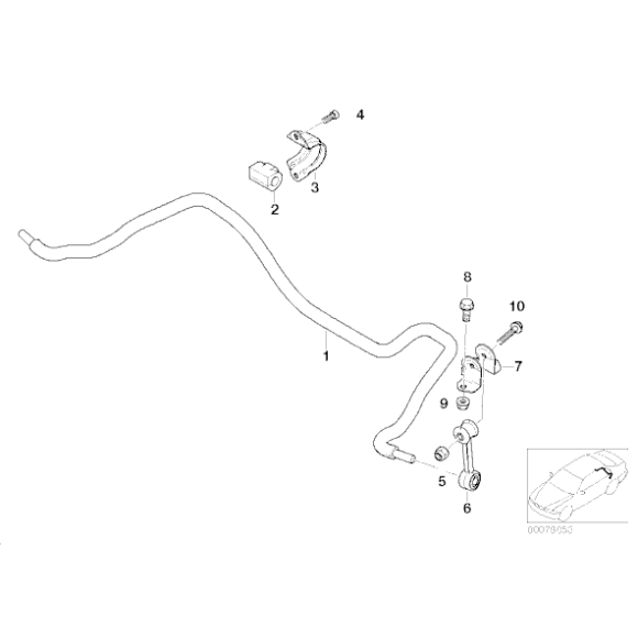Śruba BMW E24 E28 E21 E30 E32 E34 E46 E85 Z4  - 07119903076