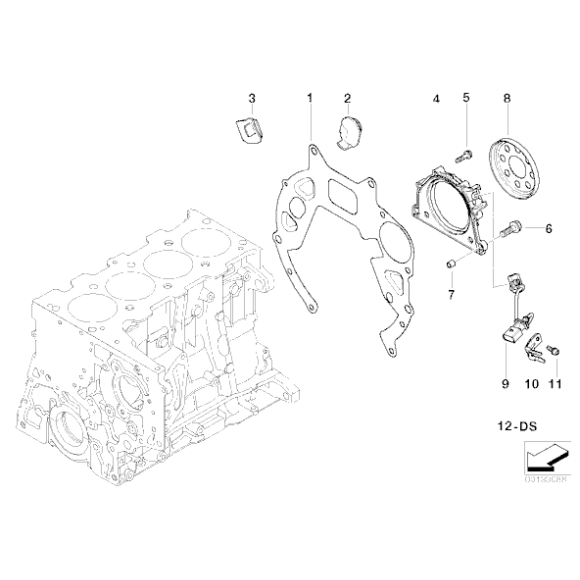 13627809334 Czujnik wału korbowego - 13627809334 - Części oryginalne BMW Łódź | Sklep internetowy BMW