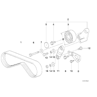 Rolka napinająca - 11281702013