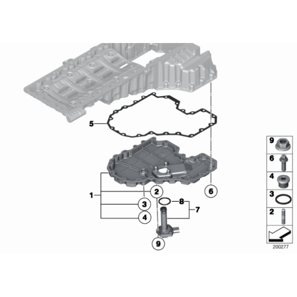 Śruba zamykająca BMW E12 E24 E26 E30 E31 E32 E36 E38 E39 E53 E60 E61 E63 E64 E65 E66 E70 E71 E72 F01 F02 F04 F06 F07 F10 F11 F12