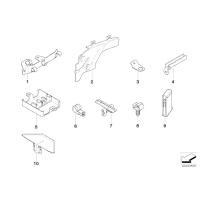 Uchwyt wiązki przew. skrzyni biegów BMW E38 730i 740i 750i M60 M73 M73N - 12521702118