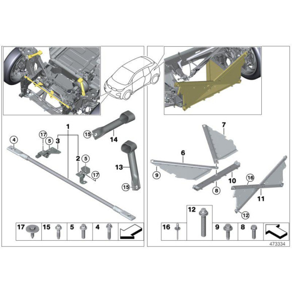 Śruba sześciokątna BMW E70 X5 E71 X6 F06 F10 F11 F12 F15 F16 MINI F60 - 07119905655