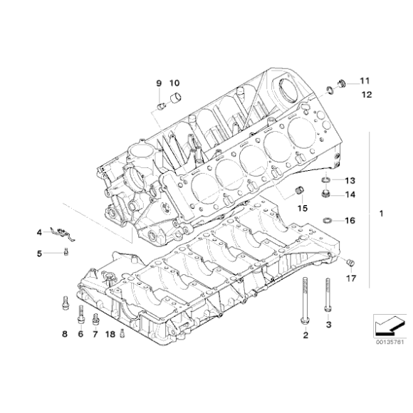 07119905756 Śruba z łbem walcowym BMW E60 E61 E63 E64 M5 M6 I01 I12 i3 i8 - 07119905756 - Części oryginalne BMW Łódź | Sklep internetowy BMW