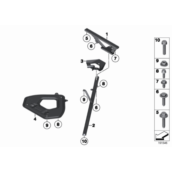 Śruba z podkładką BMW E46 E70 E71 X5 X6 E90 F10 F12 F15 G05 G06 G07 G11 G30 - 07119906034